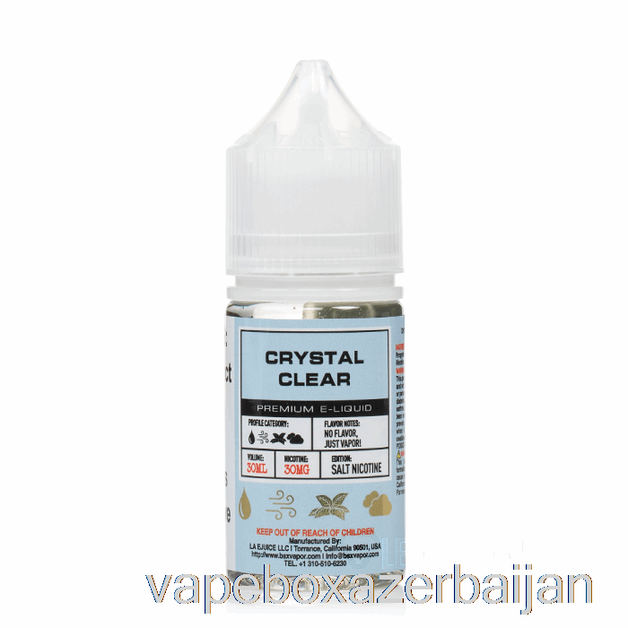 Vape Box Azerbaijan Crystal Clear - BSX Salts Series - 30mL 30mg